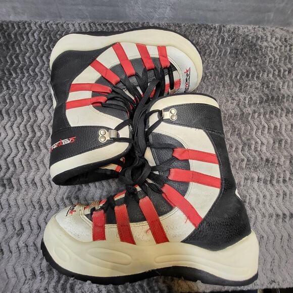 Crazy Creek Boots Mens Size 10 Black White Red Hiking Winter Snow High Top Trail - Picture 7 of 9